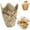 U, variant on 50Pcs Newspaper Tulip Cupcake Liners, Muffin Tins Liners, Medium Size Heat and Oil Paper Cups, Natural Wood Pulp, Greaseproof, Waterproof, Non-Toxic - Ideal for Multiple Occasions