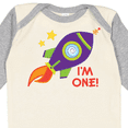 thumbnail image 4 of Inktastic 1st Birthday Rocketship One Year Old Boys or Girls Long Sleeve Baby Bodysuit, 4 of 5