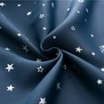 thumbnail image 3 of GOOHOCHY Cortina opaca moderna sin perforaciones, adhesiva de doble cara, con diseño de estrella plateada, para ventana, decoración para el hogar, dormitorio, habitación infantil, 90 x 150 cm (azul, 3 of 8