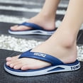 thumbnail image 2 of Dakaela Men's Women's Flip Flops Non Slip Casual Shower Shoes Summer Walking Thong Sandals Blue 7.5, 2 of 6