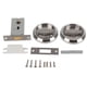 thumbnail image 1 of Cerradura de puerta con manija de anillo de acero inoxidable 304 de doble cara para baño doméstico (plata (con cerradura)), 1 of 8