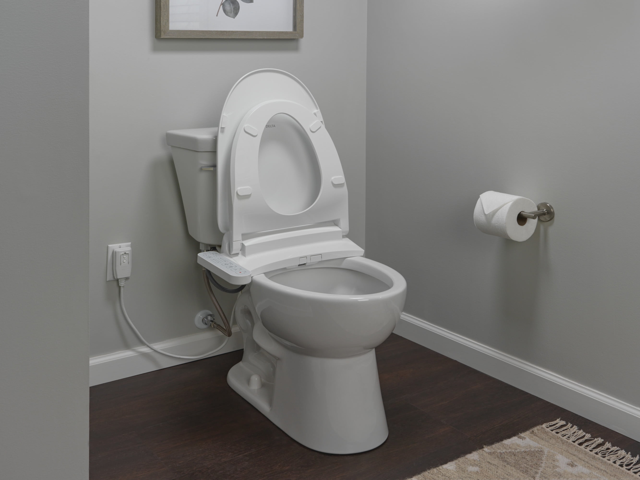 Delta 893005E Refresh Standard Elongated Bidet Seat - White