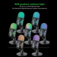 thumbnail image 4 of MesaSe Gaming Microphone  USB Mic with RGB Led Light  Mute  Noise Reduction  Volume Gain, 4 of 11