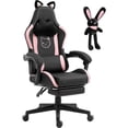 thumbnail image 1 of Silla ergonómica de lujo con respaldo alto kawaii ins, silla de juegos rosa para mujer, silla cómoda para juegos, 1 of 3