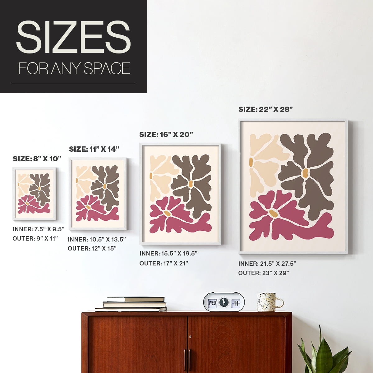 Matisse CCLX in Solid Wood 8 x 10 Framed Print