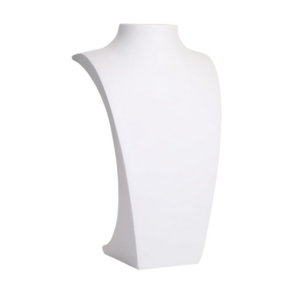 QccHieUs Jewelry Necklace Display Bust Pendant Organizer Creative Storage Fashion Jewelry White 15x10x26.5cm