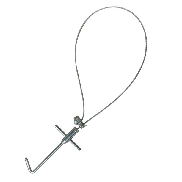Pig Holder Catcher Herramienta de poste de control de animales de alta resistencia para cerdos y perros Acero inoxidable Yuyangstore Cuerda fija de cerdo