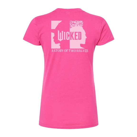 Wicked - A Story Of Two Halves - Juniors Fitted Graphic T-Shirt
