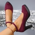 thumbnail image 6 of DIVVce Ankle Strap Platform Heels For Women Closed Toe Adjustable Comfortable Dressy Evening Footwear, 6 of 8