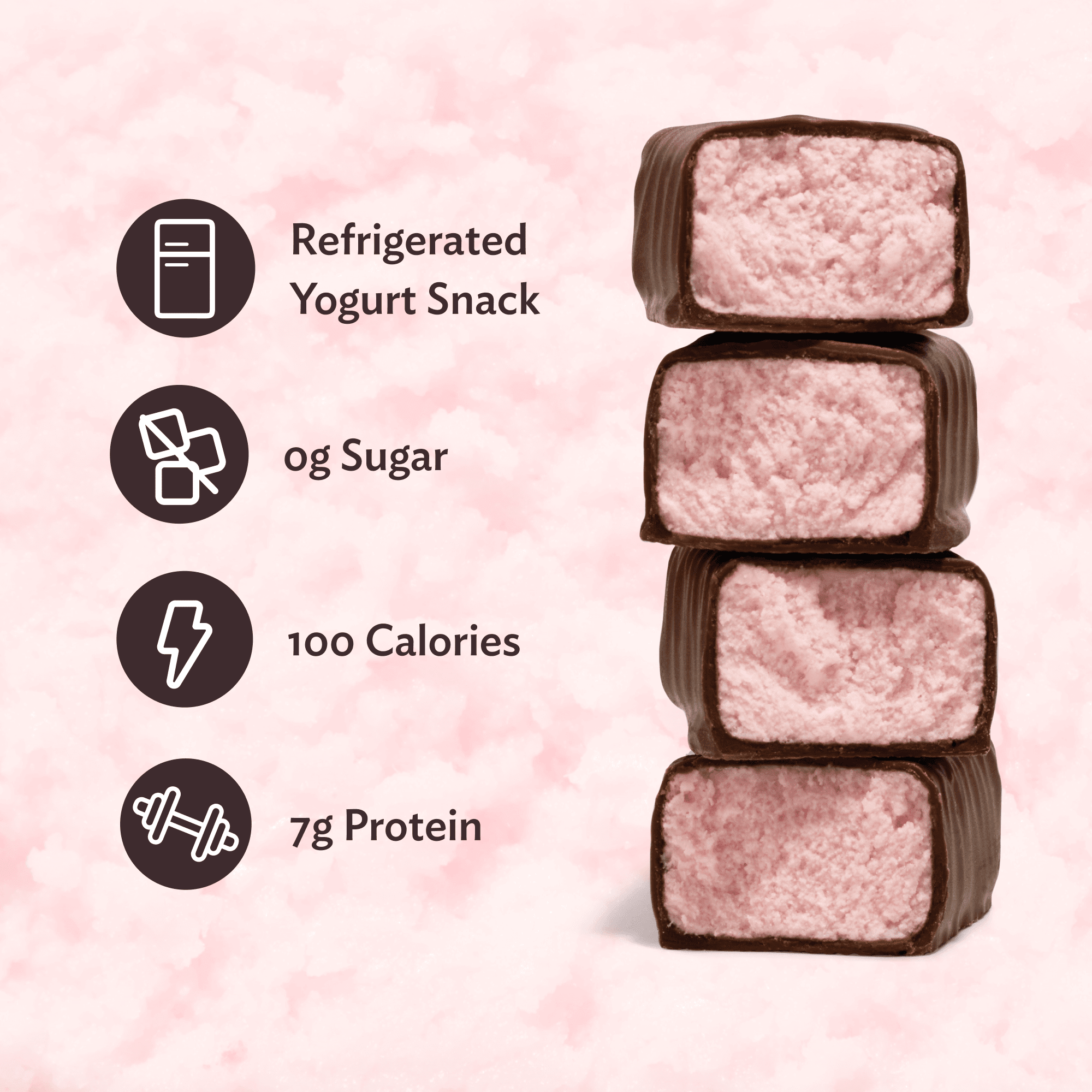 Clio Zero Sugar Mixed Berry Greek Yogurt Bar in Chocolatey Coating, 1.48 oz, 4 Ct