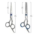 thumbnail image 2 of Juego de tijeras de peluquería con tijeras de entresacar, kit de tijeras profesionales de 15 cm para salón y uso doméstico., 2 of 5