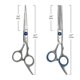 thumbnail image 2 of Juego de tijeras de peluquería con tijeras de entresacar, kit de tijeras profesionales de 15 cm para salón y uso doméstico., 2 of 5
