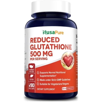 MoxyVites Liposomal Glutathione Supplement, Pure Reduced L-Glutathione  500mg, 120 Capsules
