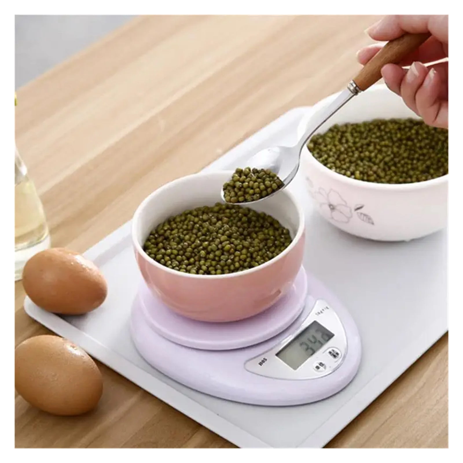 1pc 5kg LED Portable Digital Scale Scales Food Balance Measuring Weight Kitchen Electronic Scales Small Scale Weighing In Gs - High Precision