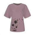 thumbnail image 4 of Tops for Women Trendy Women's Long Sleeve V Neck T Shirts Christmas T Shirts for Women Long Sleeve Loose Fit Tops Pants Bulk Athletic Work Top Dressy Womens Pink L, 4 of 5