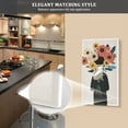 thumbnail image 5 of Yayeee Blank Wall Plate Cover 1-Gang 4.5"x2.7" Home Unused Decorative Outlet, Black Flowers, 5 of 7