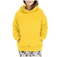 thumbnail image 2 of ylioge Pullover Hoodies for Women Long Sleeve Sweatshirts Ladies Casual Solid Loose Comfort Fleece Lined Hoodie Tops with Pocket, 2 of 7