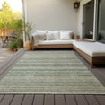 thumbnail image 6 of Addison Rugs Chantille Indoor/Outdoor Transitional Stripes Sage Washable Rectangle Rug, 5' x 7'6", 6 of 6