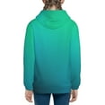 thumbnail image 4 of Hoodies for Teen Girls Boys - Green Turquoise Teal Warm Boys' Fashion Zip Up Hoodies & Sweatshirts, Boys Girls Kids Clothes Size 14-16 Youth Pullover with Kangaroo Pocket, 4 of 5