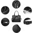 thumbnail image 4 of Bolso de mano de cuero para mujer, estilo vintage, suave, para el hombro, 4 of 6