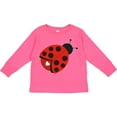 thumbnail image 3 of Inktastic Ladybug with a White Heart Girls Long Sleeve Toddler T-Shirt, 3 of 5