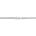 thumbnail image 4 of Real 14kt White Gold 1.5mm Franco Chain; 18 inch; Lobster Clasp; for Adults and Teens; for Women and Men, 4 of 5