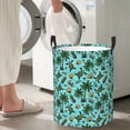 thumbnail image 4 of Lsque Pineapple Sea Turtle pattern Laundry Hamper Basket, Tall Woven Rope Hamper Basket for Clothes, Lightweight Storage Basket, Collapsible Waterproof-Medium, 4 of 8