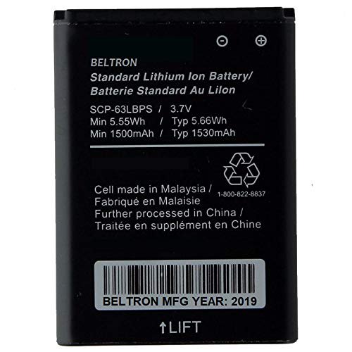 New BELTRON 1530 mAh Replacement Battery for Kyocera Flip Phone