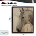 thumbnail image 4 of Stupell Industries Contemporary Pure Horsepower Portrait Black Floating Frame Canvas Art, 17 x 21, by Svetlana Aleynikova, 4 of 8