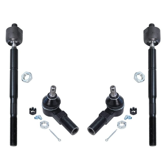 Detroit Axle - Front Inner and Outer Tie Rod Ends for 1995-2004 Toyota Tacoma 2WD [Exc Prerunner] 1996 1997 1998 1999 2000 2001 2002 2003 Replacement