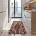 thumbnail image 4 of Brown Boho Tribal Hexagons and Stripes Pattern Kitchen Rug Mat,Kitchen Runner Rugs Non Skid Washable,Decorative Kitchen Floor Mats for Kitchen,Sink,Laundry,17"x47.2", 4 of 7