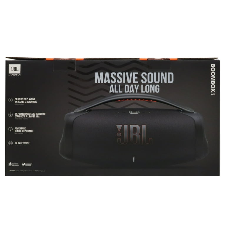 JBL Boombox 3 Portable Bluetooth Speaker (Black) - Open JBL Boombox 3 Portable Bluetooth Speaker (Black) - Open