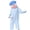 Blue, variant on Boys Girls Big Mouth Green Silly Onesie Toddler Plush Fleece Hooded Outfit Loungewear Kids Funny Frog One Piece Pajamas 8-10 Years