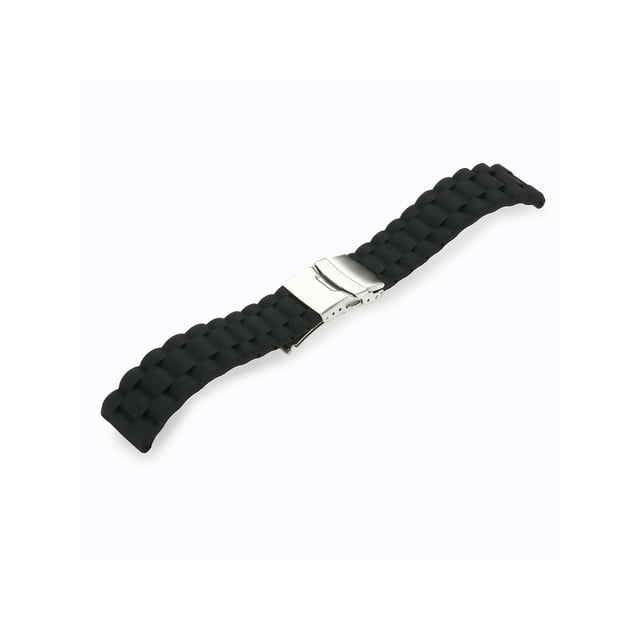 1Pc 22mm Watch Band Watch Accessories Foldable Buckle Band Silicone Watch Strap for Travel Outdoor