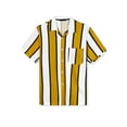 thumbnail image 5 of MODA NOVA Big & Tall Men's Summer Striped Shirts Short Sleeves Button Down Beach Shirt, 5 of 6