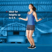 SPRI Performance Steel Cable Jump Rope, Black, 9 feet