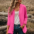 thumbnail image 5 of BOBOGOJP Womens Cardigan Sweaters Long Sleeve Casual Lightweight Button Down V-Neck Fall Clothes 2025 Hot Pink for Size M, 5 of 7