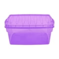 thumbnail image 1 of Caja Organizadora Polycar Multiusos Translucida con Tapa 38 Litros  Morado, 1 of 4