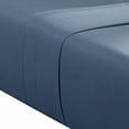 thumbnail image 4 of Ivy 4 Piece Full Size Cotton Ultra Soft Bed Sheet Set, Prewashed, Dark Blue - Saltoro Sherpi, 4 of 5