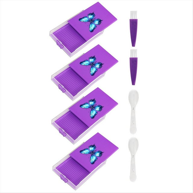 Bandeja de Diamante para Manualidades, Pintura, Cajón Apilable, Bandeja de Gran Capacidad, Contenedor de Almacenamiento de Taladros de Colocación Múltiple A