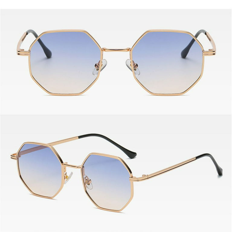 Retro Classic Fashion Square Sunglasses Men Vintage Luxury Brand Design  Women Pilot Metal Frame Sun Glasses Summer Trend Shades