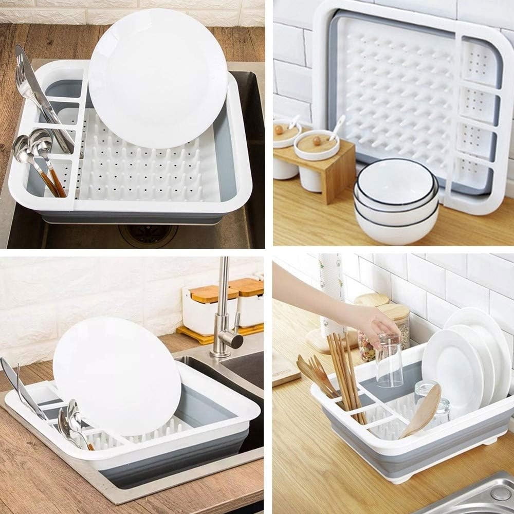  Compact Collapsible Dish Drying Rack and Ultra