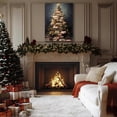 thumbnail image 3 of Creative Christmas Book Tree Pictures, Modern Framed Canvas Wall Art for Living Room Wall Decor, Winter Cottagecore Paintings for Bedroom Bathroom, Xmas Holiday Decorations Gifts, 3 of 7