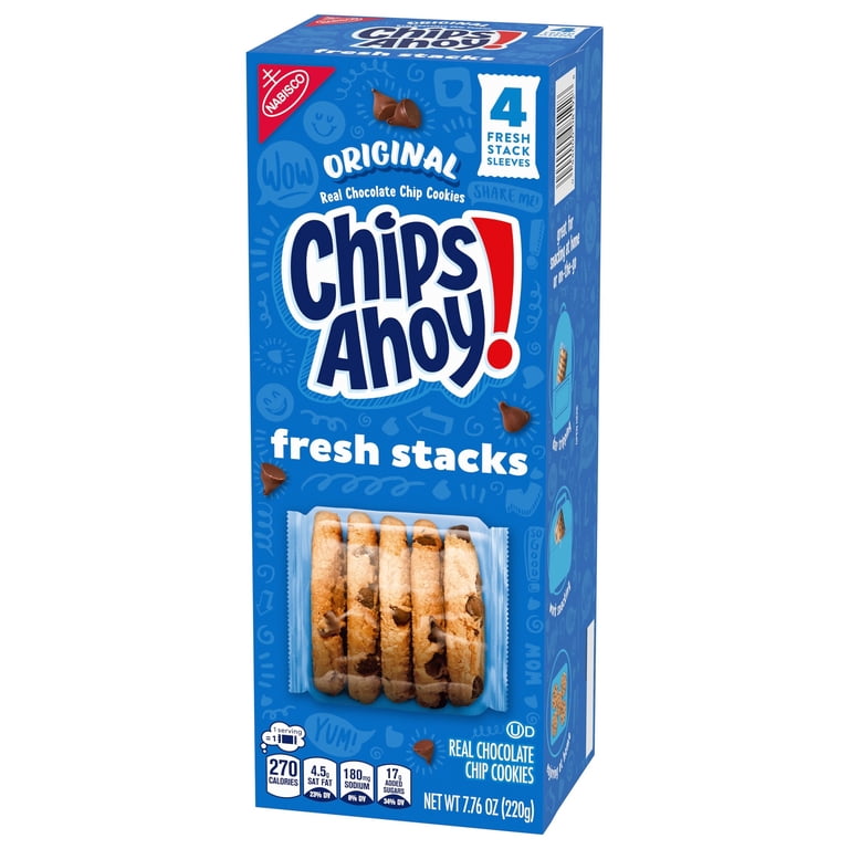 CHIPS AHOY! Fresh Stacks Chocolate Chip Cookies, Travel Snacks