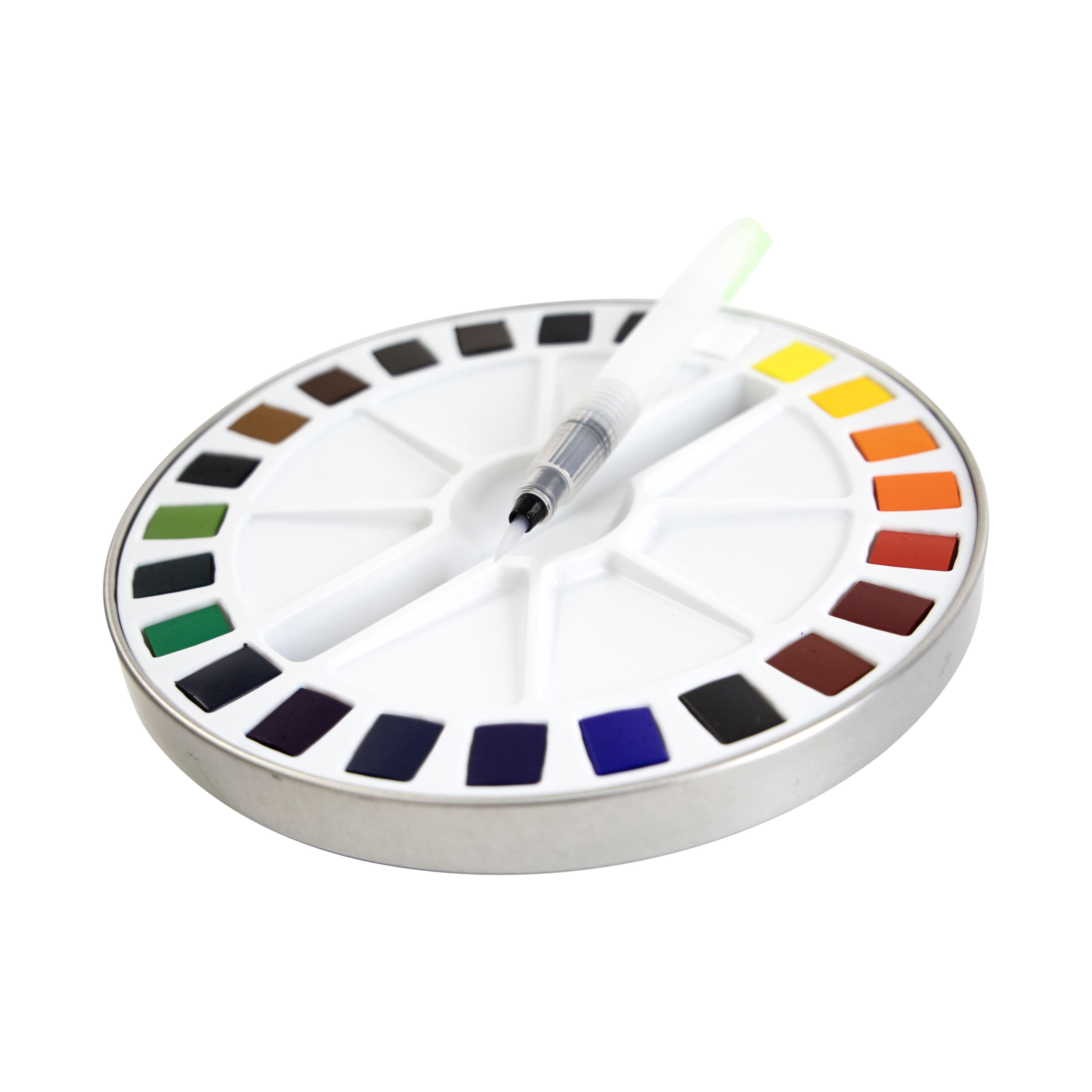 Artist's Loft Watercolor Half-Pan Set with Water Brush