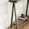 thumbnail image 3 of 2-Tier Sofa Table, Farmhouse Console Table with Storage Shelf, V-Leg Entryway Table for Living Room, 3 of 7