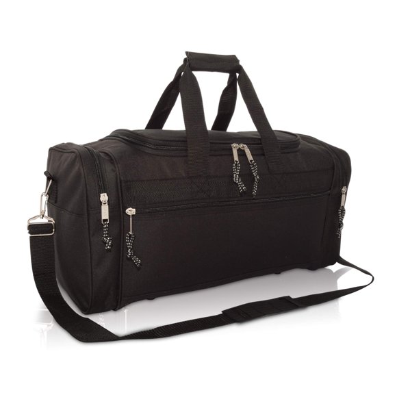 Bolsa de viaje DALIX 21 Blank para deportes, gimnasio, viajes, color negro