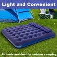 thumbnail image 2 of Honeydrill Inflatable Camping Mattress Flocking Air Bed with Pump, King, 2 of 7