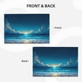 thumbnail image 4 of Placemats Set of 4 / 6, Night Sky Beach Scene Placemats for Dining Table Indoor/Outdoors Heat Resistant Washable Placemats 18" x 12", 4 of 8
