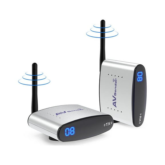 Ax Gear Wireless Audio and Video 2.4GHz Channel Stereo Receiver with IR Remote Receiver